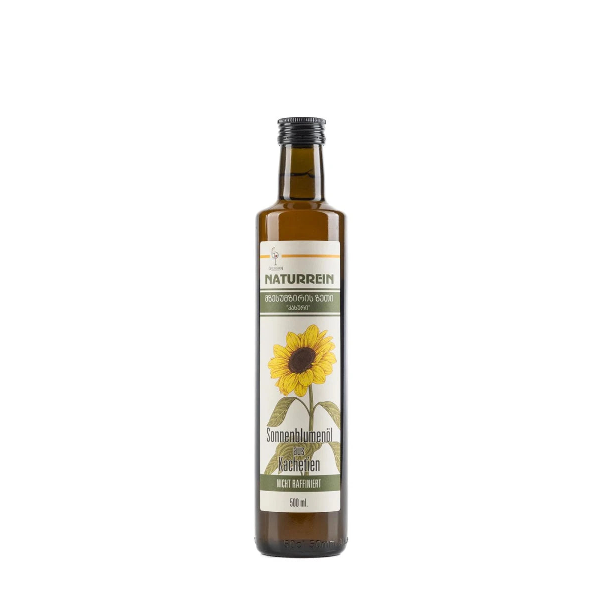 Naturrein Sonnenblumenöl aus Kachetien 500ml