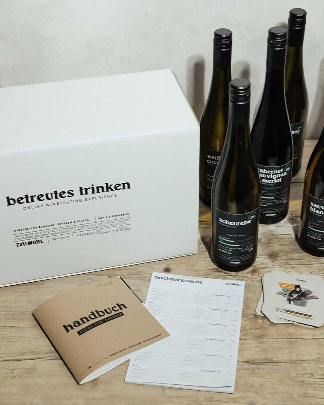 Betreutes Trinken: Home-Tasting für Einstieger (Vol. 2) für 2-6 Personen