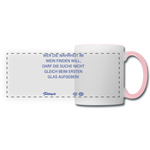 Panoramatasse - Weiß/Pink