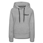 Frauen Premium Hoodie - Grau meliert