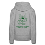 Frauen Premium Hoodie - Grau meliert