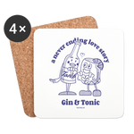 Gintonic Untersetzer (4er-Set) - Weiß