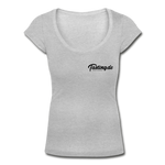 Klassisches Männer-T-Shirt mit V-Ausschnitt - Grau meliert